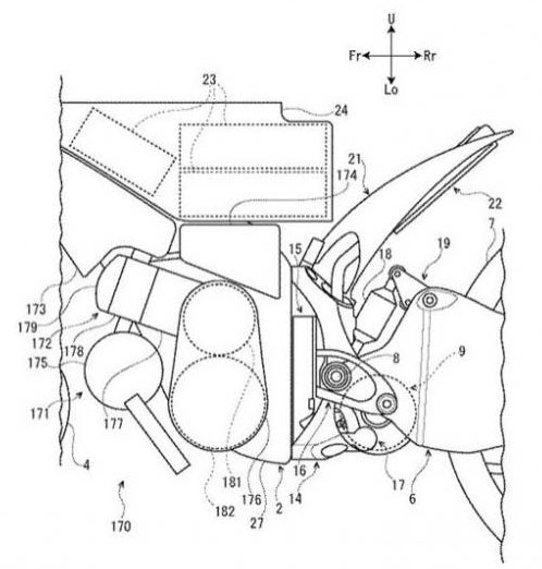 Suzuki patenta el diseño de una moto híbrida